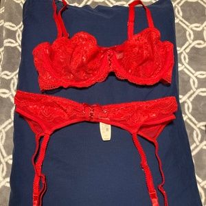 Victoria’s Secret Bra and matching Garter Belt